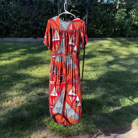 IMAN Geometric Print duster - Picture 4 of 7